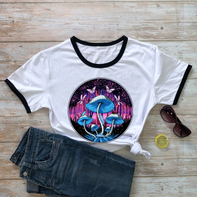Forest Magic Graphic Mushroom T-Shirt
